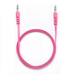 WE Câble Auxiliaire Audio Jack/Jack 3,5mm Mâle Mâle Plat 1m50 - très résistant - Compatible avec les casques Beats, iPhone iPad iPod Casque HiFi Autoradio Smartphone Tablette MP3 - Fuschia