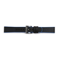 Samsung Bracelet Hybride Gear Sport - Bleu un bracelet artisanal - Caoutchouc et cuir de haute qualité - Un changement de bracelet en quelques secondes et sans outil