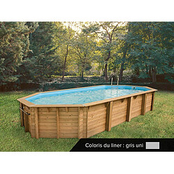 ubbink Piscine bois Océa 8,60 x 4,70 x 1,30 m - Liner gris UBBINK - Piscine bois Océa 8,60 x 4,70 x 1,30 m - Liner gris