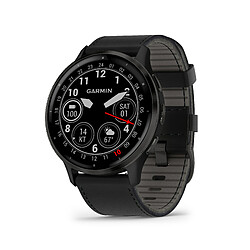 Montre Connectée Mixte Garmin VENU 3 - 010-02784-52 - Bracelet Cuir Noir 