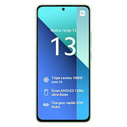 Xiaomi Redmi Note 13 - 8/256 Go - Vert