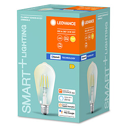 Ledvance Ampoule connectée Smart+ Bluetooth EDISON FIL  60W E27 - Puissance variable