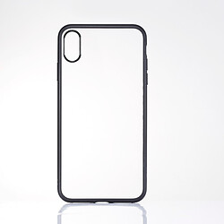 We Coque contour mat- iPhone X, XS Protection dos transparente Contour noir