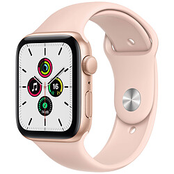 Apple Watch SE - GPS - 44 - Alu Or - Bracelet Sport Rose - Regular Montre connectée - Aluminium - Étanche - GPS - Cardiofréquencemètre - Écran Retina - Wi-Fi 2,4 GHz / Bluetooth - watchOS 7 - Bracelet Sport 44 mm