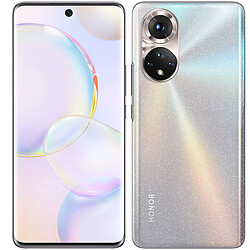 HONOR 50 - 8/256 Go - Argent Smartphone 6,57" AMOLED FHD+ - Qualcomm Snapdragon 778G 5G gravure 6nm - RAM 8Go - NFC/Bluetooth 5.2 - 4300 mAh - superCharge 66W - Caméra Quadruples capteurs - Android 11