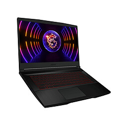 MSI Thin GF63 - 12VE-054FR - Noir 15,6'' Full HD 144Hz IPS - NVIDIA GeForce RTX 4050 (45 W) - Intel Core i5-12450H - SSD 512 Go - RAM 16 Go DDR4 -  AZERTY - Windows 11