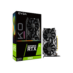 EVGA Geforce RTX 2060 - KO ULTRA GAMING - 6 Go Carte graphique Gamer Nvidia - PCI-Express 3.0 - 6 Go GDDR6 - 192 bit