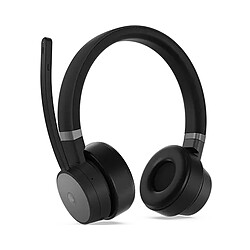 Lenovo Go Wireless ANC Casque Avec fil &sans fil Arceau Bureau/Centre d'appels USB Type-C Bluetooth Noir