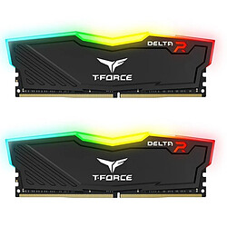 T-Force Delta RGB - 2 x 8 Go - DDR4 3200 MHz CL 16 - Noir