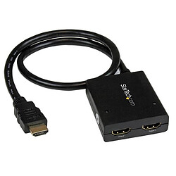 StarTech.com Splitter vidéo HDMI 4K à 2 ports - Répartiteur HDMI 1 x 2 alimenté par USB ou adaptateur d'alimentation