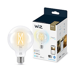 WiZ Ampoule connectée E27 - Globe 95 - Blanc variable Ampoule E27 - Blanc variable - 2700-6500K - Intensité réglable - Equivalent 60W