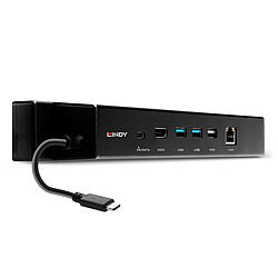 Lindy 43319 notebook dock/port replicator Lindy 43319 station d'accueil Avec fil USB 3.2 Gen 1 (3.1 Gen 1) Type-C Noir