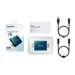 Samsung T5 - 500 Go - 2.5'' USB 3.1 Type A et Type C - 540 Mo/s