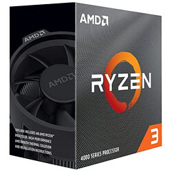 AMD Ryzen 3 4100 Processeur 3.8GHz 65W 2666MHz AM4 Ordinateur de Bureau Noir