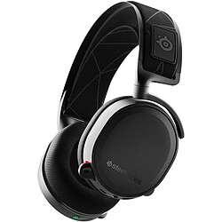 SteelSeries Arctis 7 Noir (2019 Edition) - Sans fil Casque gamer - Son 7.1 surround - Compatible PC, Mac, PS4, Xbox One et Mobile - Connexion sans fil 2,4 GHz via récepteur USB ou filaire Jack 3,5 mm - Noir