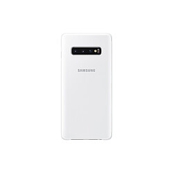 Avis Samsung Clear View Cover Galaxy S10 Plus - Blanc