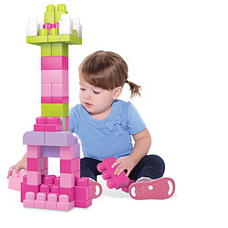 Mega Bloks Sac medium rose - 60 pièces  - DCH54