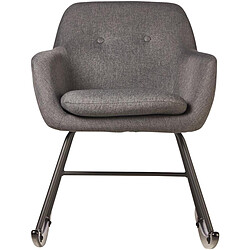 Bobochic Rocking chair Rock - Gris/Anthracite Rocking chair Rock - Gris/Anthracite - pieds en métal et bois hêtre 