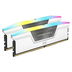 Corsair Vengeance RGB DDR5 32 Go (2 x 16 Go) 6000 MHz CL36 - Blanc