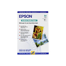 Papier photo EPSON mat archival A4 50 feuilles 192g