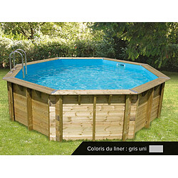 ubbink Piscine bois Océa 5,80 x 1,30 cm - Liner gris Piscine bois Océa 5,80 x 1,30 cm - Liner gris