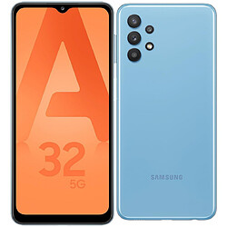 Samsung Galaxy A32 - 5G - 128 Go - Bleu Smartphone 6,5" HD+ - HDR - Mediatek MT6853 - RAM 4Go - 5000 mAh - Charge rapide 15W - Caméra 48 MP - Android 11