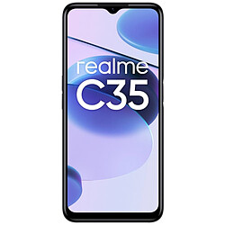 Realme C35 Téléphone Intelligent 6.6" FHD+ Unisoc T616 4Go 64Go Android 11 Noir Lumineux