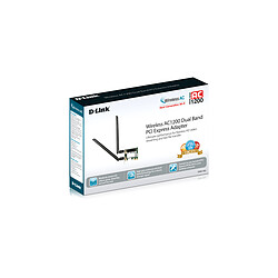 D-Link DWA-582 - Carte PCI Express Wi-Fi AC1200 Mbps Dual-Band (N300 + AC900) Adaptateur PCI Express Wi-Fi AC1200 bibande (N300+AC900)