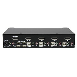 StarTech.com Commutateur KVM DisplayPort USB 4 ports avec audio