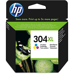 HP 304 Cartouche d'encre N9K07AE - Cyan, Magenta, Jaune - XL