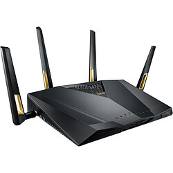 ASUS RT-AX88U - Routeur AX6000 double bande Wi-Fi 6 (802.11ax) Compatible avec les technologies MU-MIMO et OFDMA, la sécurité réseau AiProtection Pro par Trend Micro™, l'accélérateur de jeux wtfast® et Adaptive QoS