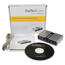 StarTech.com Adaptateur audio USB 7.1 - Carte son externe avec audio numérique SPDIF pas cher