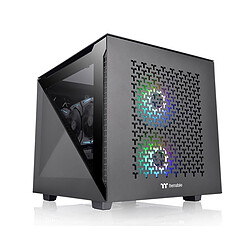 THERMALTAKE Divider 200 TG Air Black Micro-ATX - Noir - Avec fenêtre pas cher