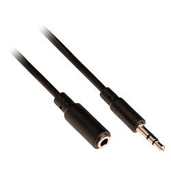 Ansell Câble audio stéréo Extension 3,5 mm mâle - 3,5 mm femelle 5.00 m Noir