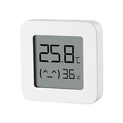 Xiaomi Mi Temperature and Humidity Monitor 2 - Capteur Température et d'humidité - Blanc Capteur de température et d'humidité de haute précision - Connection bluetooth - Ecran LCD