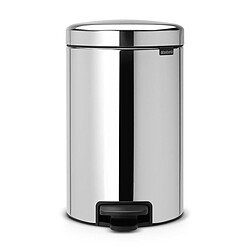 Brabantia NEWICON - Poubelle à pédale - 12L - Brilliant steel - 113581