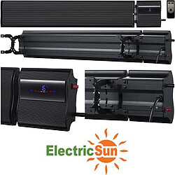 ElectricSun 1800W et 900W blanc radiateurs électriques infrarouge avec thermostat, montage mural ou au plafond 120x15cm, avec contrôle WiFi Smart Life App