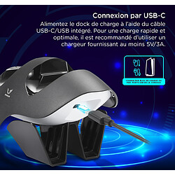 Acheter WE Station de charge pour manette de PS5, station de charge rapide avec support de manettes DualSense Dual PlayStation 5 et indicateurs LED - Noir