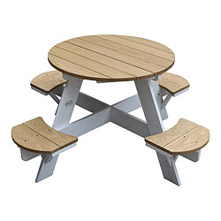 Avis Axi UFO Table Picnic Round marron/blanc