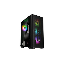 BitFenix Nova Mesh SE TG Black - Verre trempé Boitier PC Mini-ITX / Micro-ATX / ATX - ARGB - Noir - Tour Nova Mesh SE TG ARGB BitFenix Noir