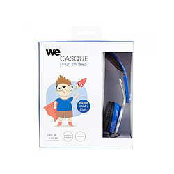 Ekids Casque audio enfant WECASKIDB - Casque audio enfant bleu (3 à 10 ans) WE Casque audio bleu pour enfant