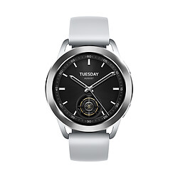 Xiaomi Watch S3  -  Silver Montre connectée- Ecran Amoled 1.43" - Suivi de santé - Autonomie 14 jours - Socle de charge sans fil inclus