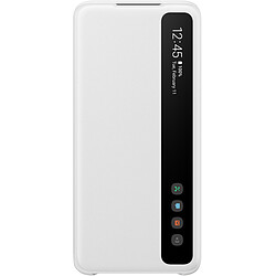 Clear View cover pour Galaxy S20 Blanc