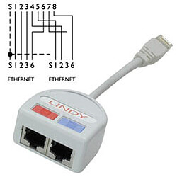 Lindy UTP Port Doubler networking cable