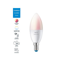 Acheter LED Connectée WiZ Flamme E14 Couleur 40W