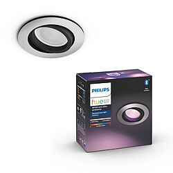 Philips Hue Spot encastré connecté CENTURA - 5.7W - Aluminium - White & Color Ambiance White & Color Ambiance CENTURA Spot encastré rond 1x5.7W - Aluminium - Nécessite le pont de connexion Philips Hue