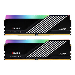 PNY XLR8 MAKO RGB 32 Go (2 x 16 Go) DDR5 6000 MHz CL40 Kit Dual Channel 2 barrettes de RAM DDR5 PC5-48000 - MD32GK2D5600040MXRGB - Optimisé pour Intel XMP 3.0 & AMD EXPO