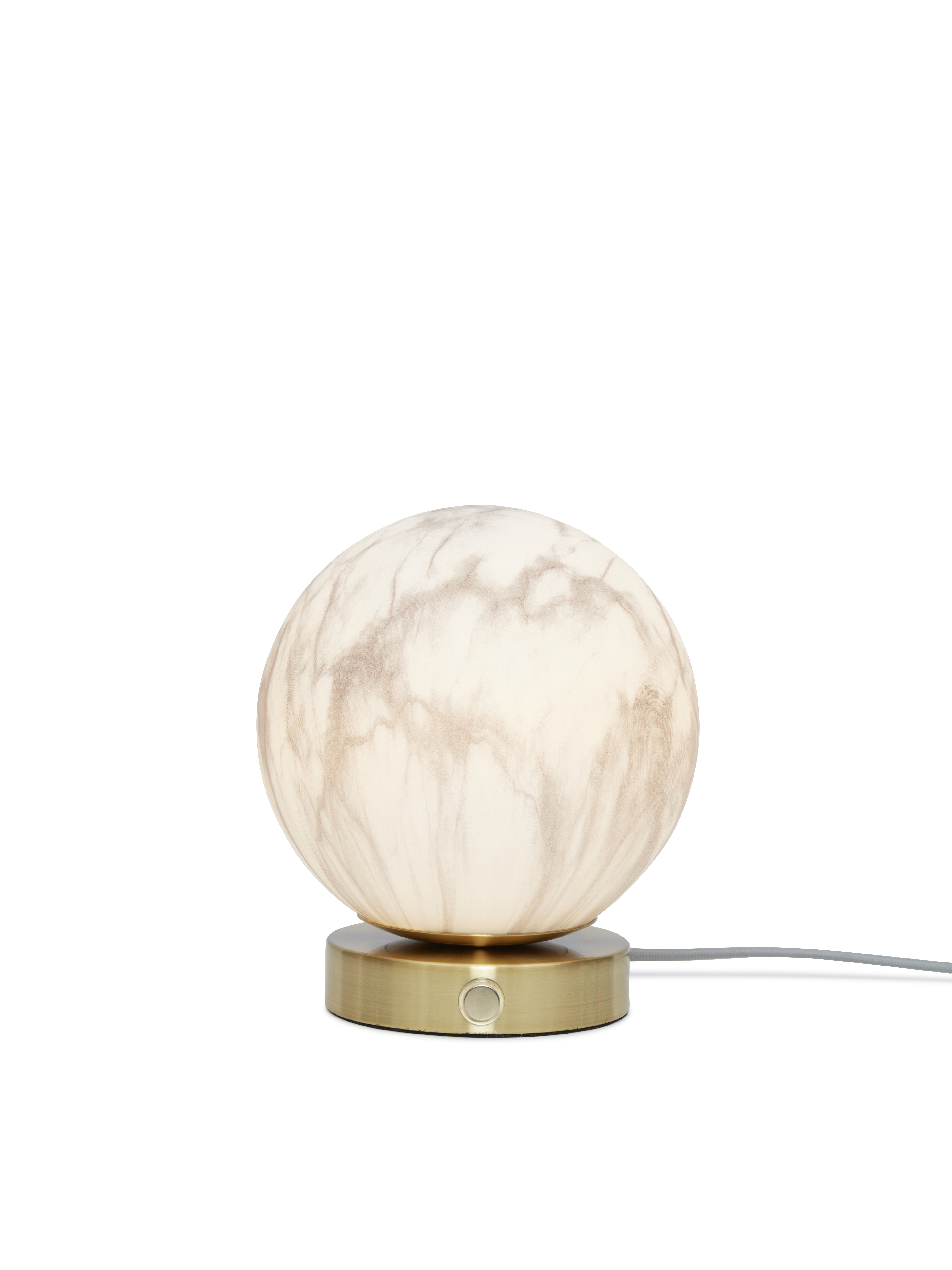 It'S About Romi Lampe de Table en Verre CARRARA Effet Marbre 