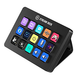 Clavier Elgato Stream Deck Noir Boitier 15 touches de raccourcis LCD personnalisables pour streamer (Windows / Mac)