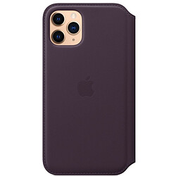 Apple Étui folio en cuir pour iPhone 11 Pro - Aubergine